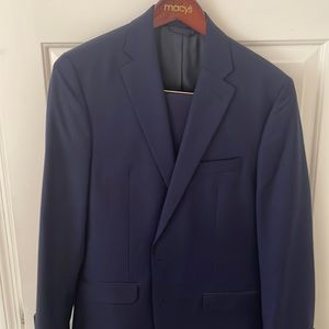 Ralph Lauren Navy Windowpane Suit